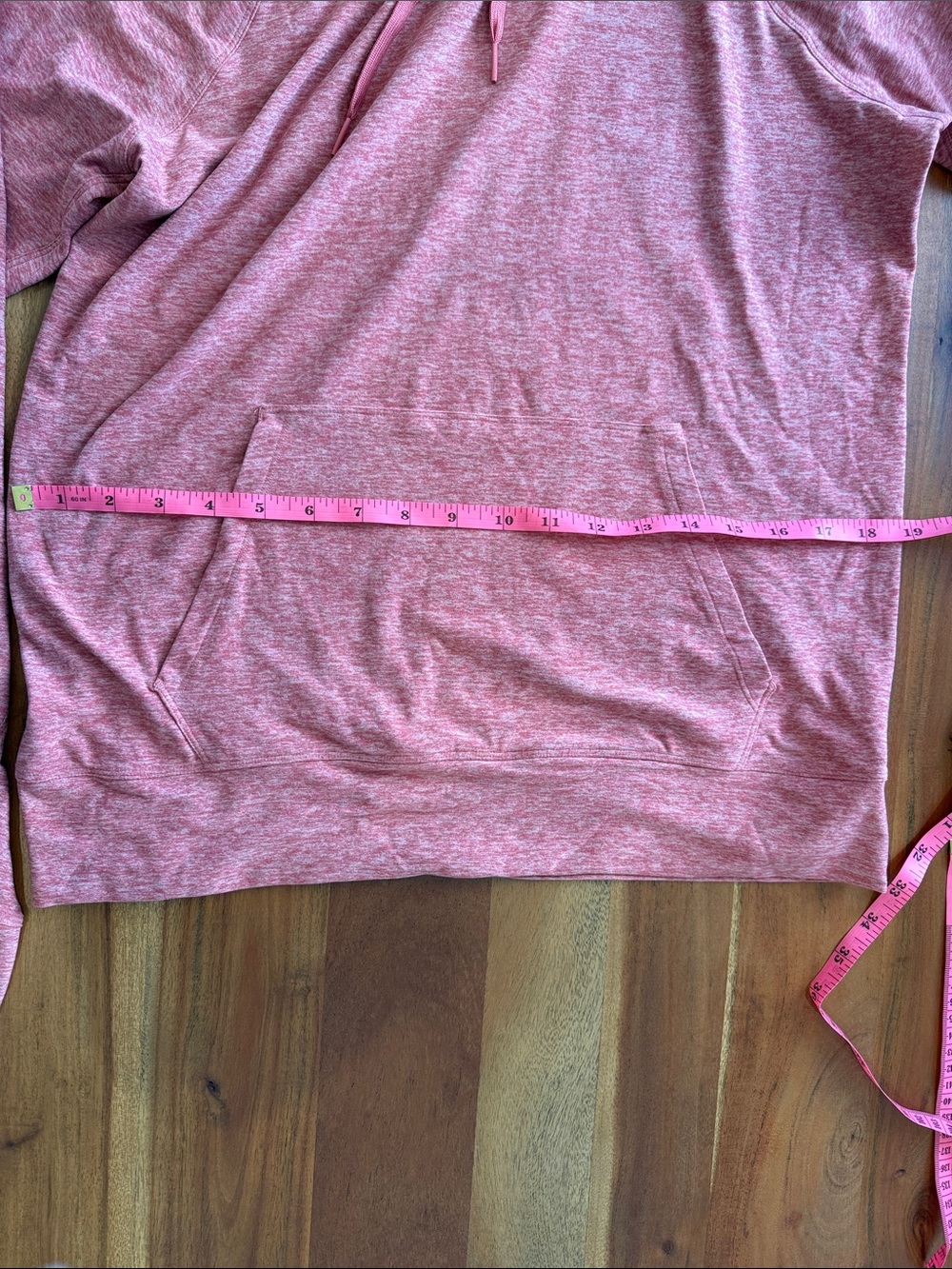Outdoor Voices Women’s Heathered Rose Pullover Hoodie Size Large - Picture 11 of 16